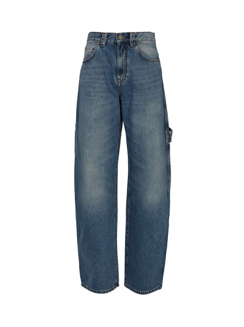 Jeans balloon Eloisette in denim con dettagli workwear PINKO | 105542 A2RPPJD